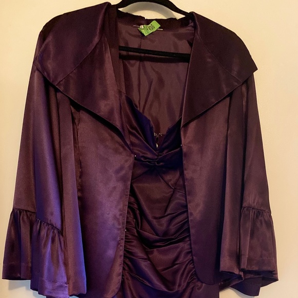 Cocktail/Semi-Formal Purple Dress with jacket - Picture 3 of 8